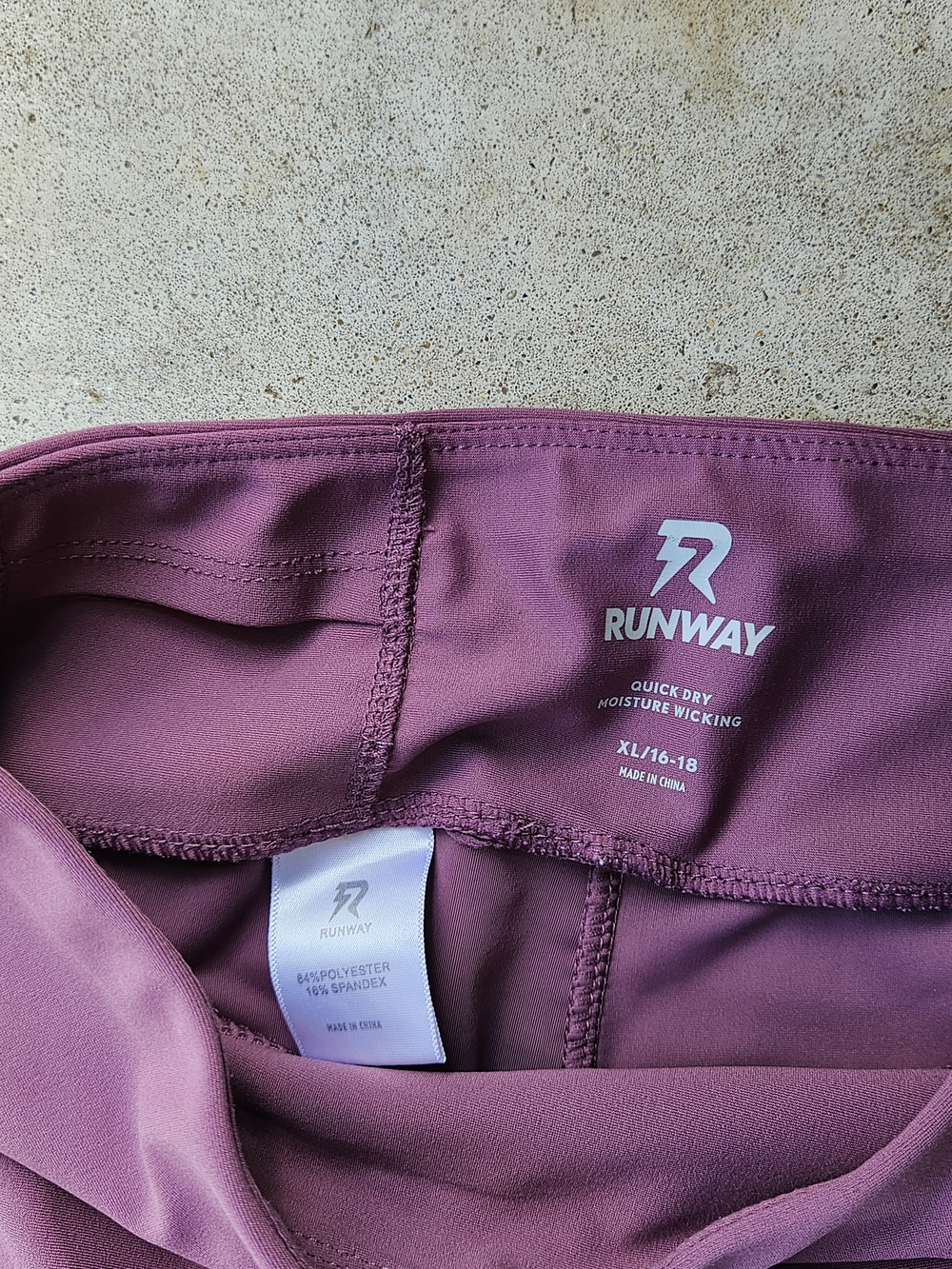 High-Rise Purple Performance Leggings - Picture 4 of 7